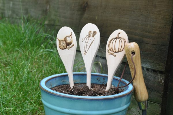 Autumn Wooden Vegetable Garden Markers