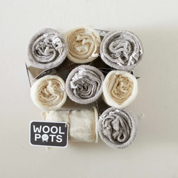 Pack of 100 - Biodegradable Plant Pots - Wool Pots